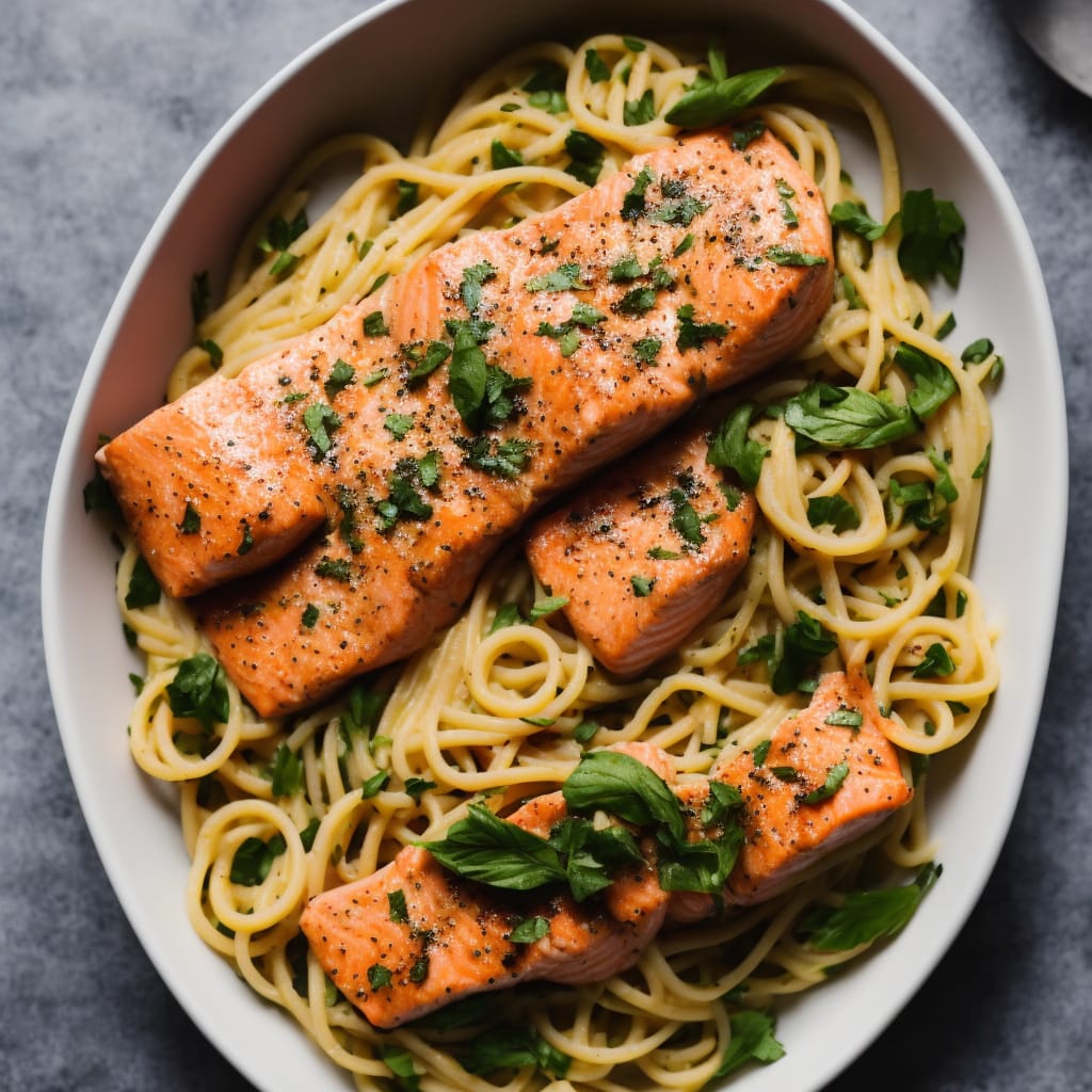 Simple Salmon with Spring Pasta Recipe | Recipes.net