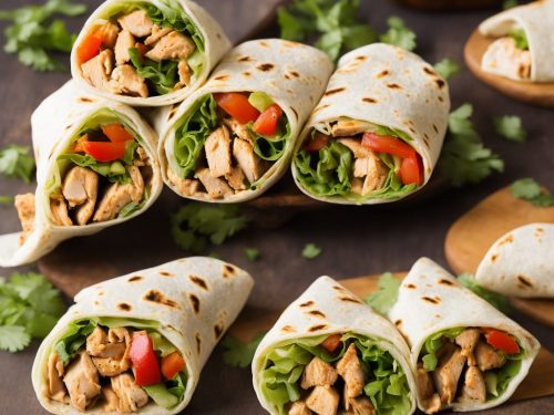 Simple Sweet and Spicy Chicken Wraps