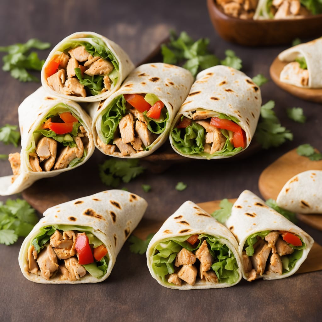 Simple Sweet and Spicy Chicken Wraps
