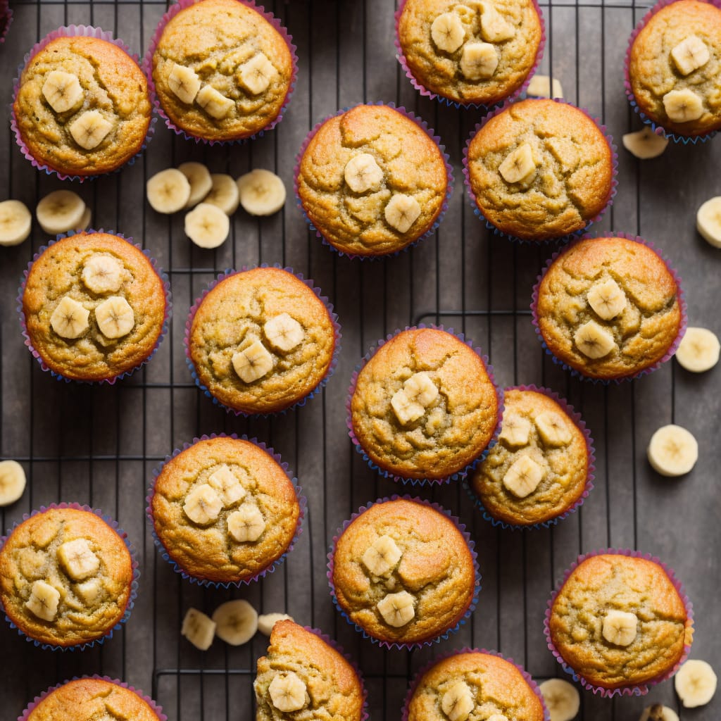 Sinfully Moist Banana Muffins