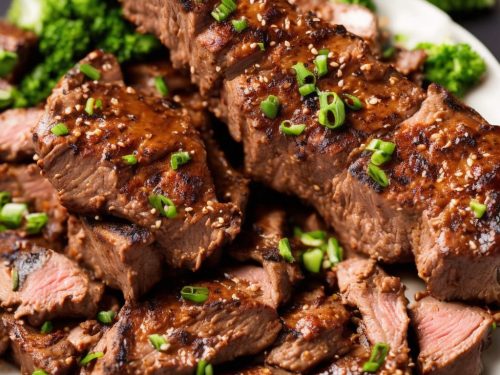 Sizzling Steak with Shallot Marinade