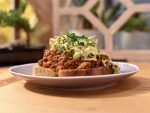 Sloppy Joes with Brussels Sprout Slaw
