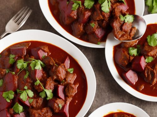 Slow-Cooked Beetroot & Beef Curry (Chukandar Gosht)