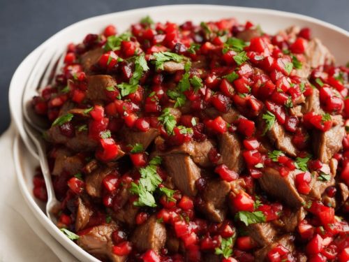 Slow-Cooked Goose with Cranberry Salsa