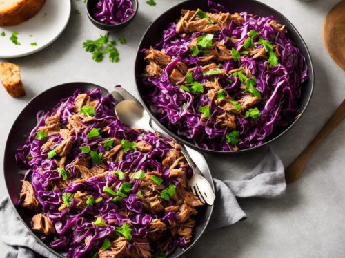 Slow-cooked pork & red cabbage