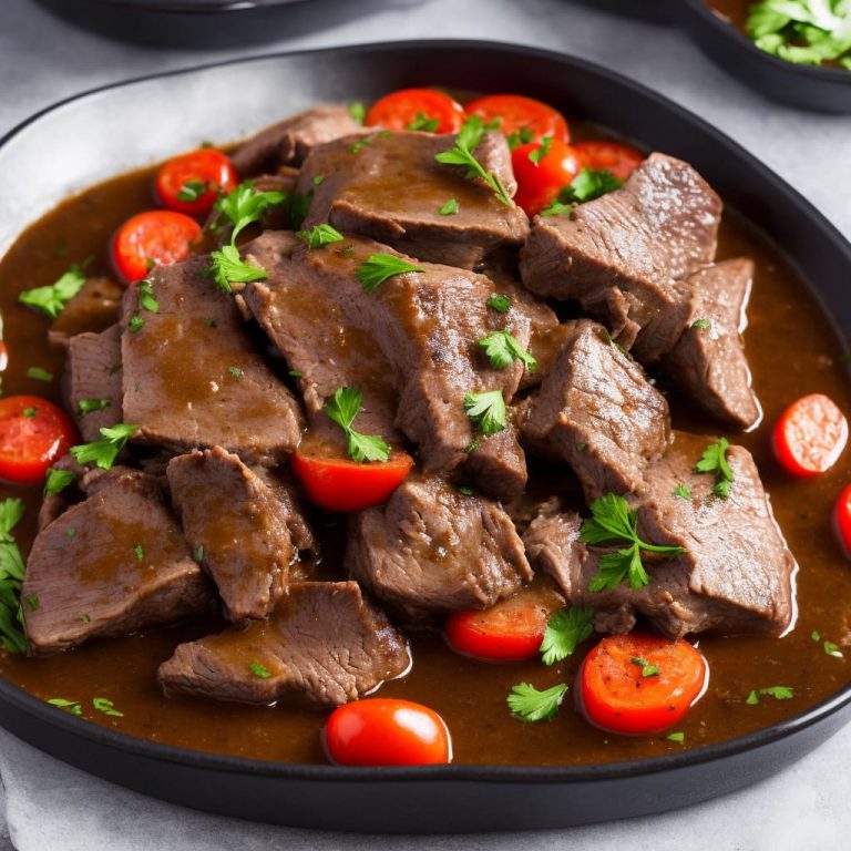 Slow Cooker Beef Topside with Red Wine Gravy Recipe