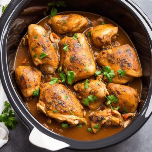 Slow Cooker Chicken Chasseur Recipe