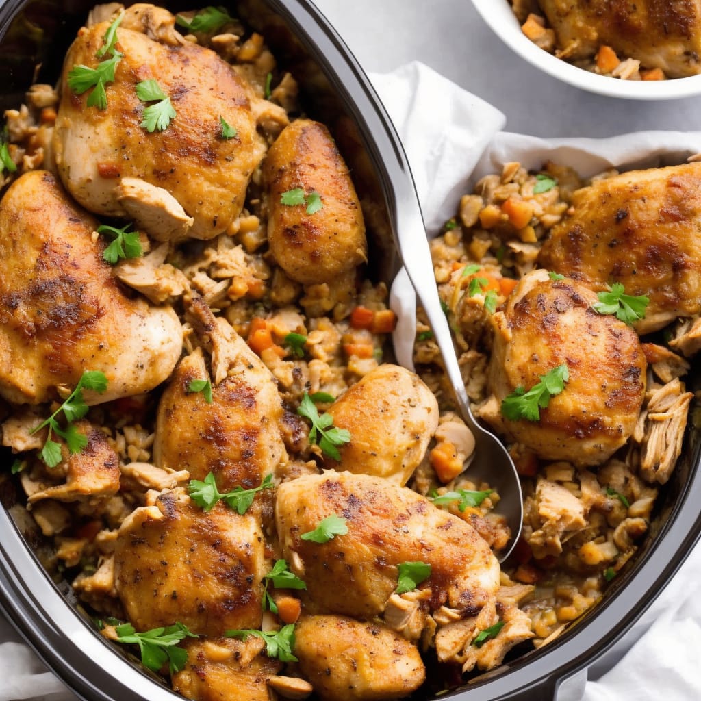 Crockpot Chicken and Stuffing Recipe 