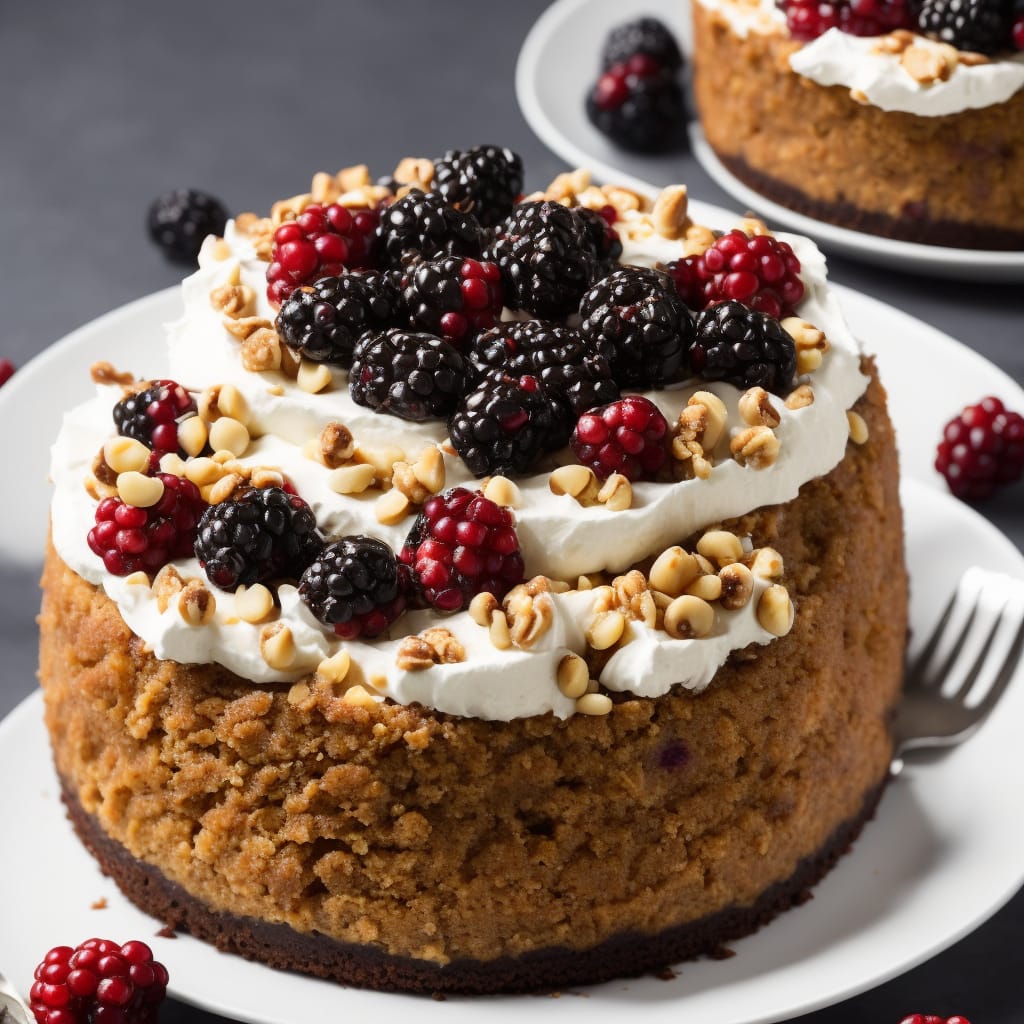 Slow Cooker Muscovado Cheesecake with Hazelnuts & Blackberries