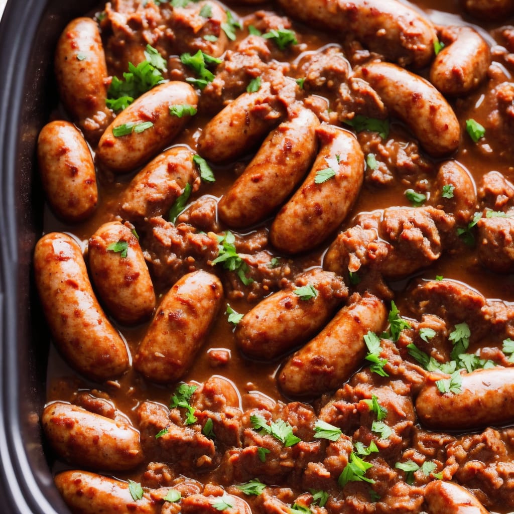 Slow Cooker Sausage with Sauce Recipe