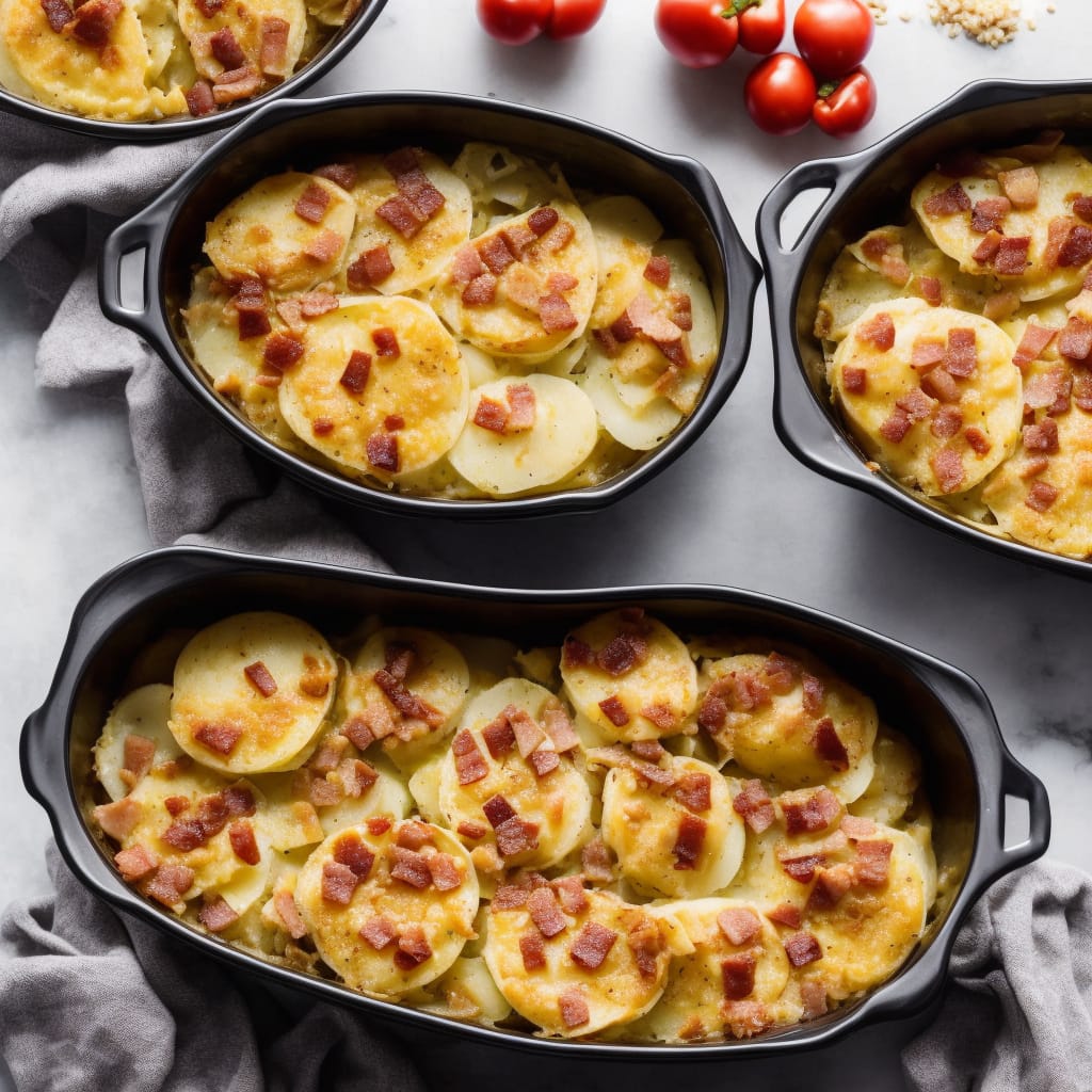 Slow Cooker Scalloped Potatoes with Ham Recipe