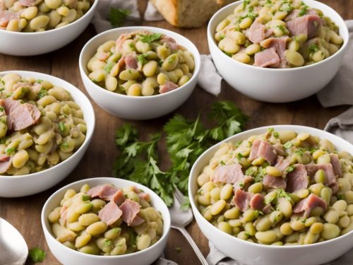 Slow Cooker Southern Lima Beans and Ham Recipe