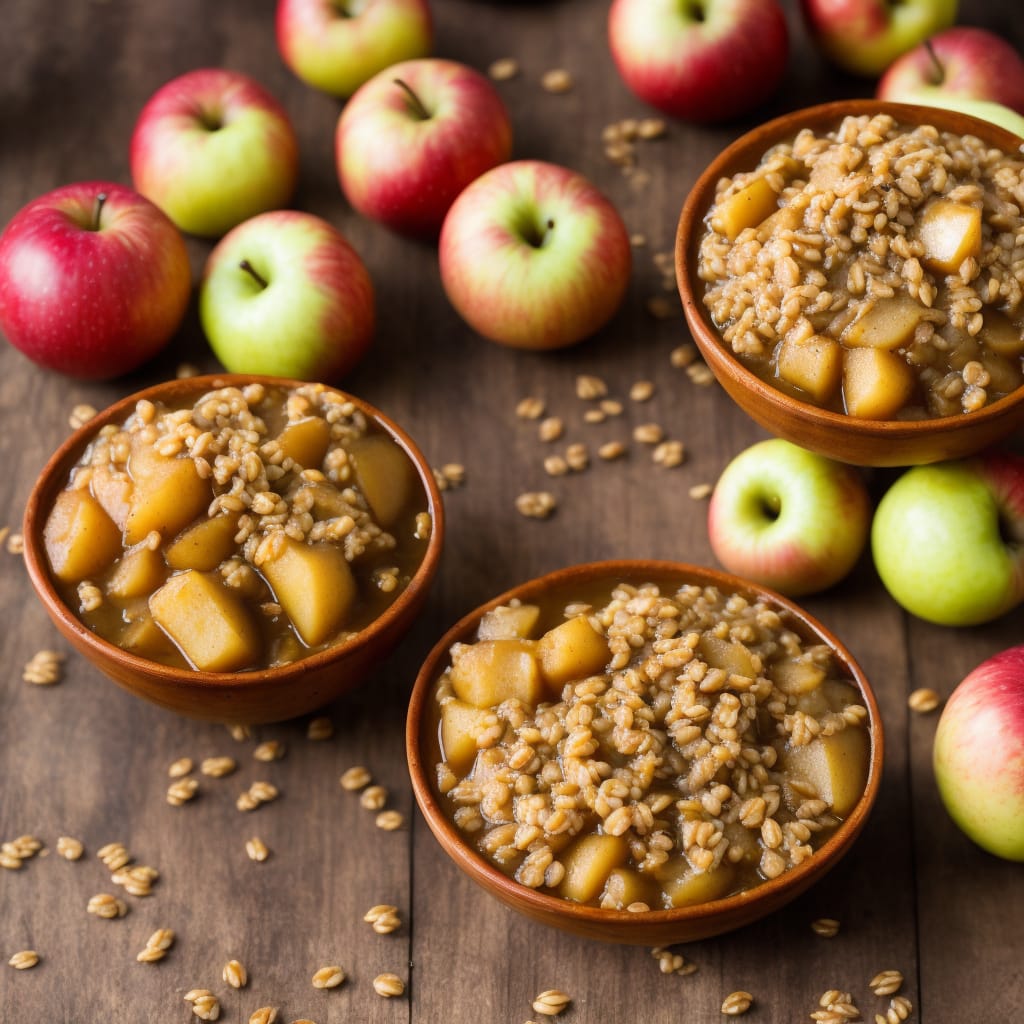 Slow Cooker Spiced Apples with Barley