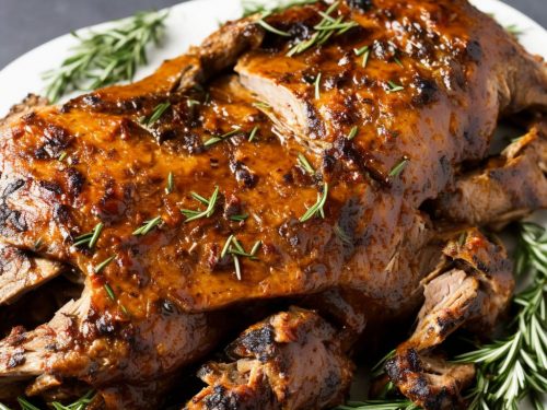 Slow-roast shoulder of lamb with anchovy & rosemary