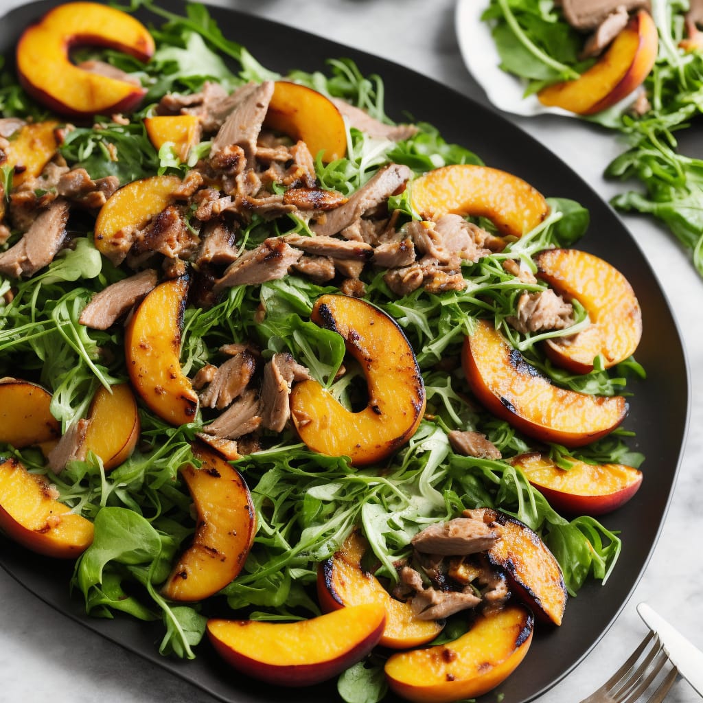 Smoked Duck & Grilled Peach Salad