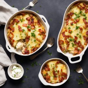Smoked Haddock & Bacon Gratin