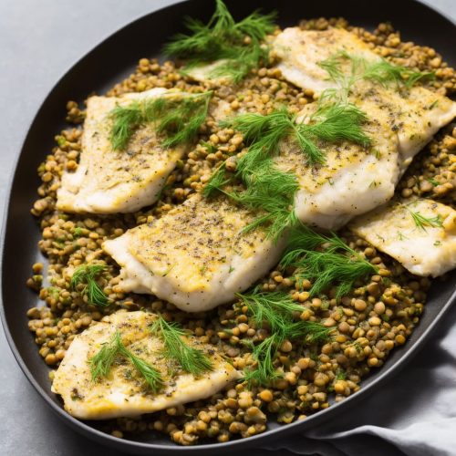 Smoked Haddock with Lemon & Dill Lentils Recipe