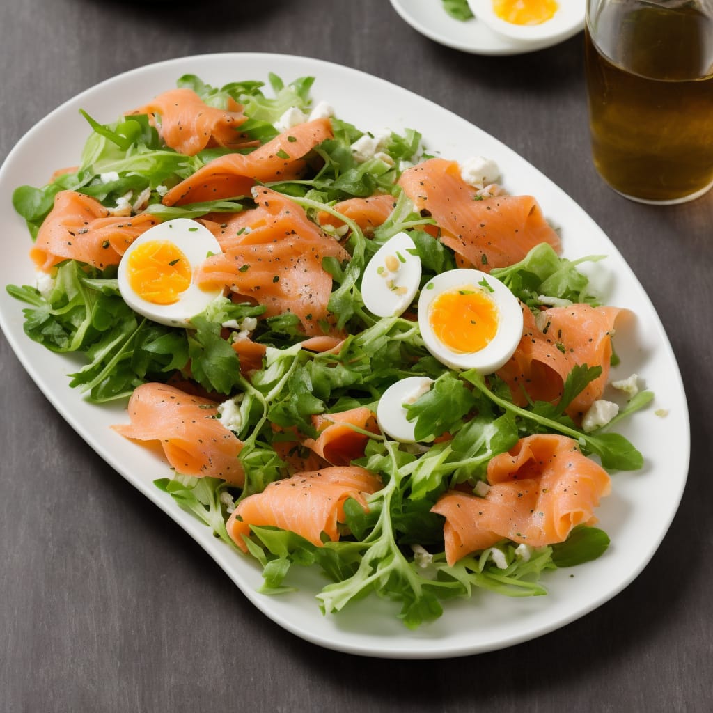 Smoked Salmon & Quail's Egg Salad Recipe | Recipes.net