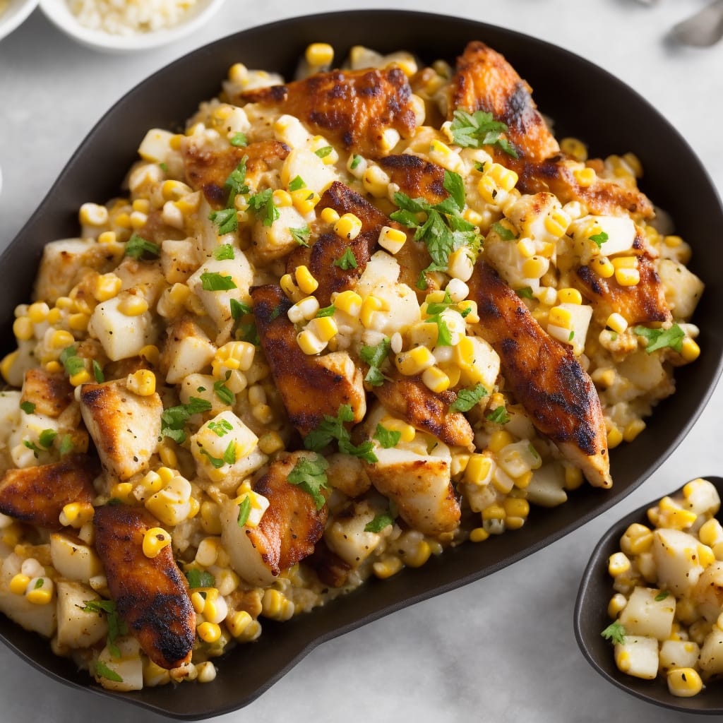 Smoky Chicken with Warm Corn & Potato Salad