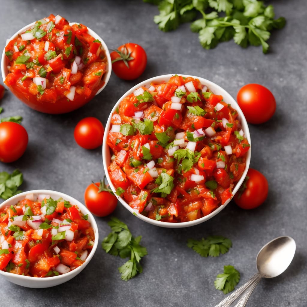 Smoky Tomato Pepper Salsa