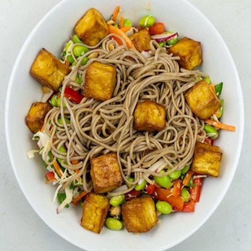 Soba Noodle And Edamame Salad With Grilled Tofu Recipe 