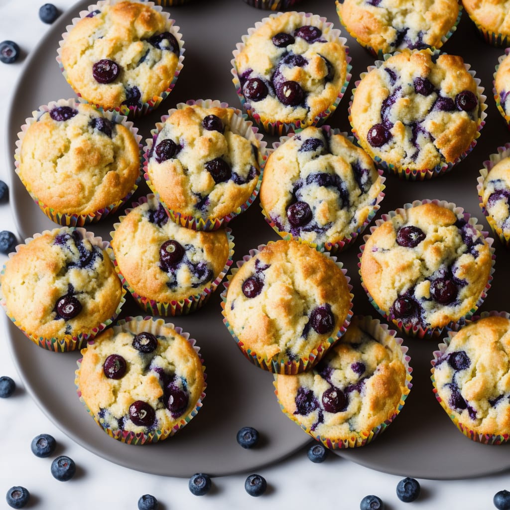 Sour Cream Blueberry Muffins