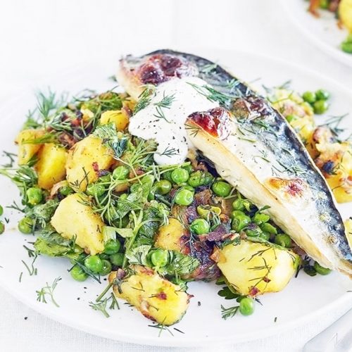 Soused Mackerel with Crème Fraîche & Capers Recipe