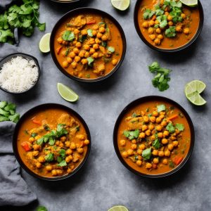 South Indian Fish Curry with Chickpeas