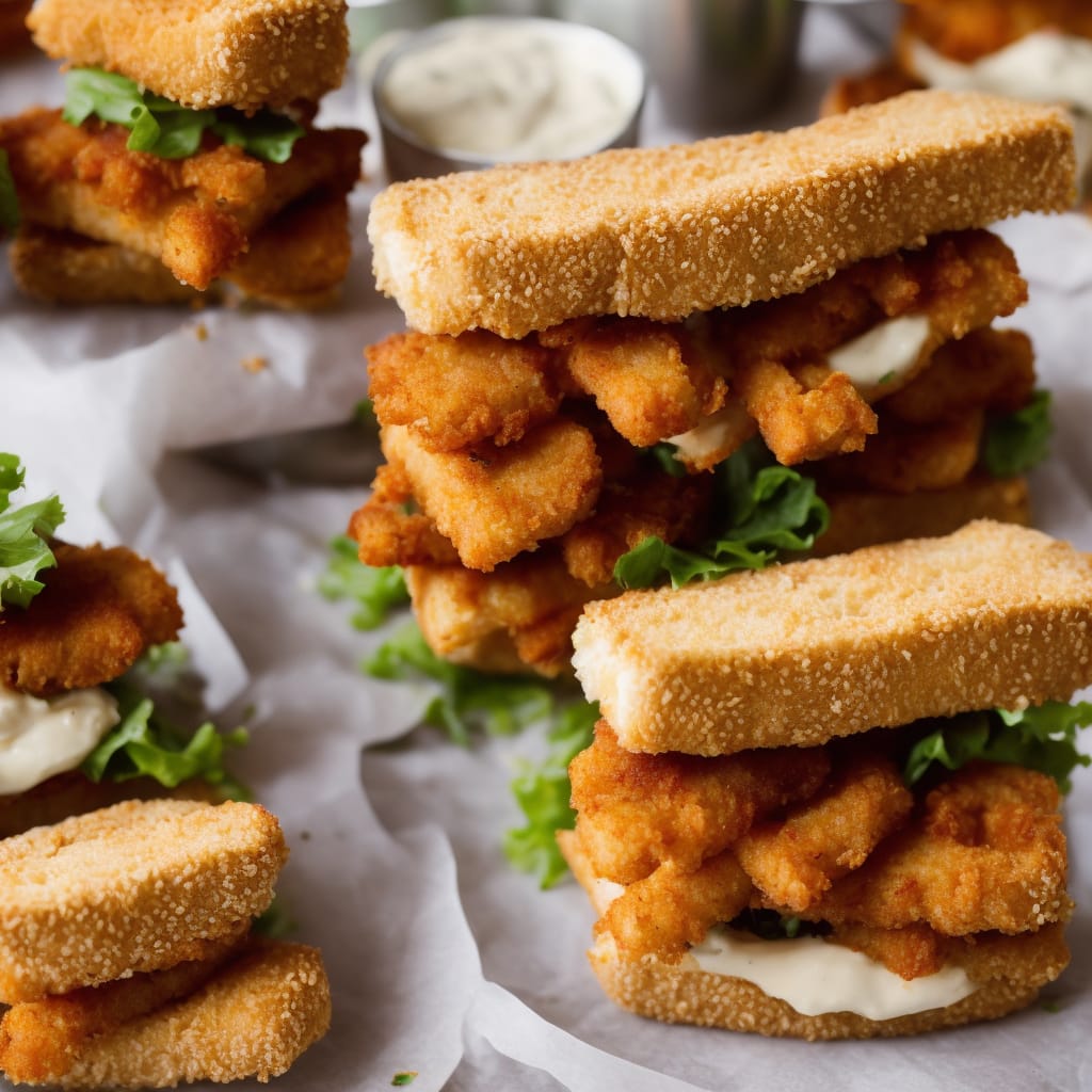 Southern Fried Fish Finger Sandwiches
