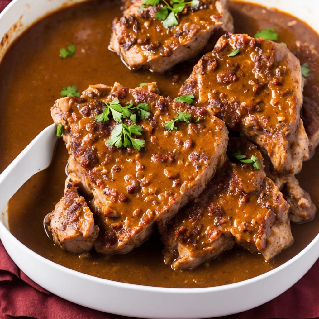 Southern Smothered Pork Chops in Brown Gravy