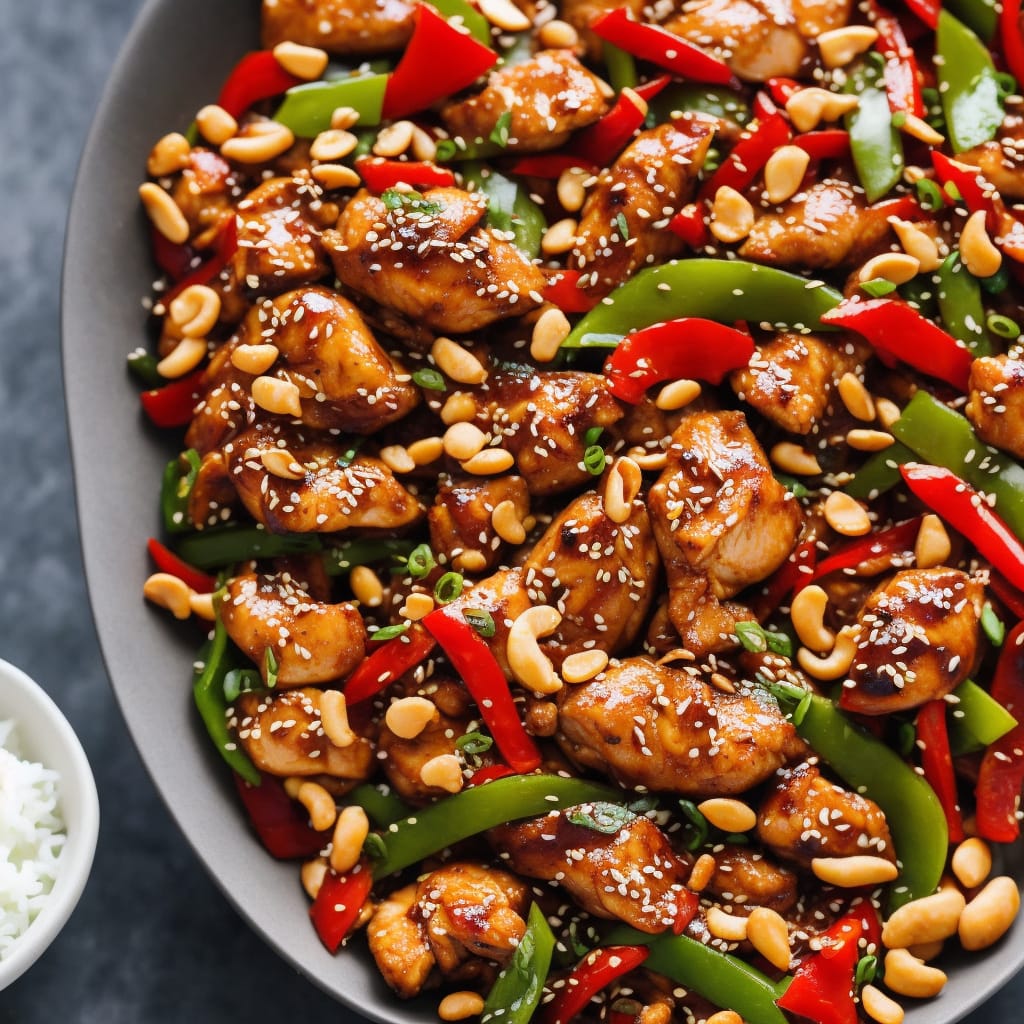 Soy & Chilli Chicken with Peppers & Peanuts