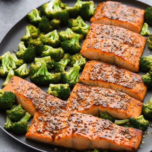 Soy Salmon & Broccoli Traybake Recipe