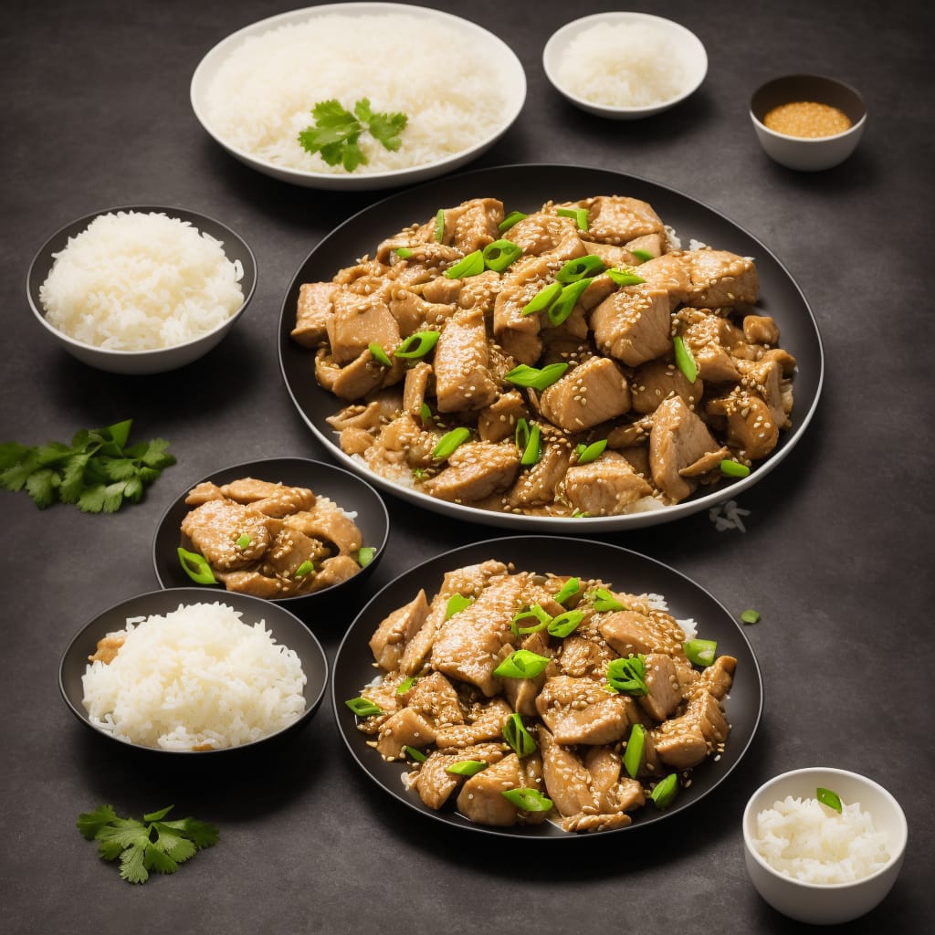 Soy Steamed Chicken with Rice