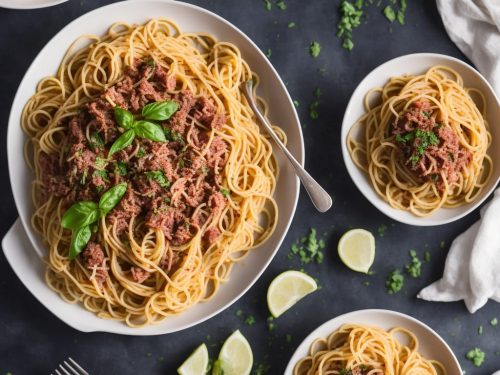 Spaghetti with Corned Beef