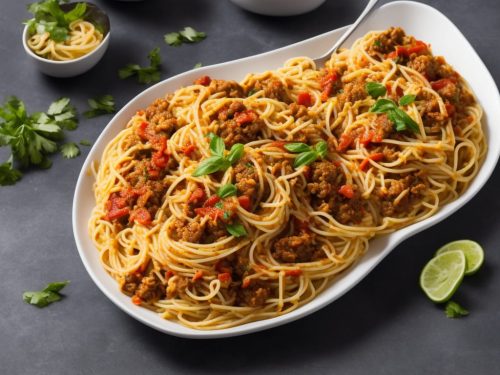 Spaghetti with Spanish Flavours