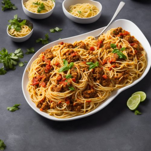 Spaghetti with Spanish Flavours Recipe