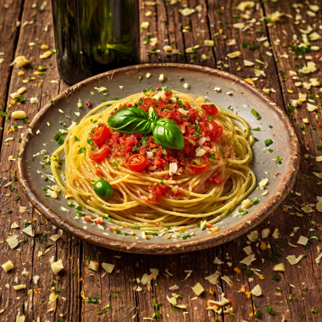 Spaghetti with Spanish Flavours