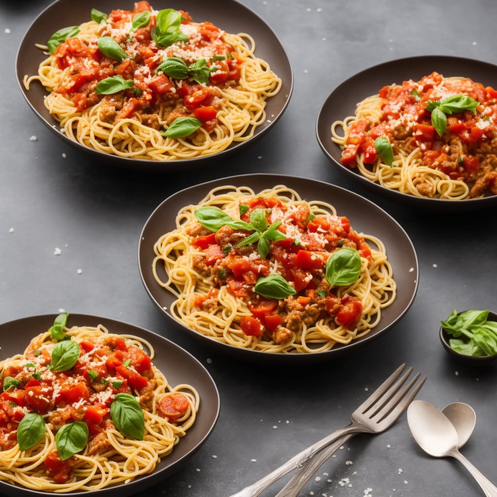 Spaghetti with Tomato, Chilli & Tuna Salsa
