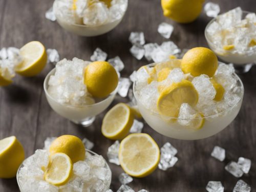Sparkling Lemon & Amaretti Ice