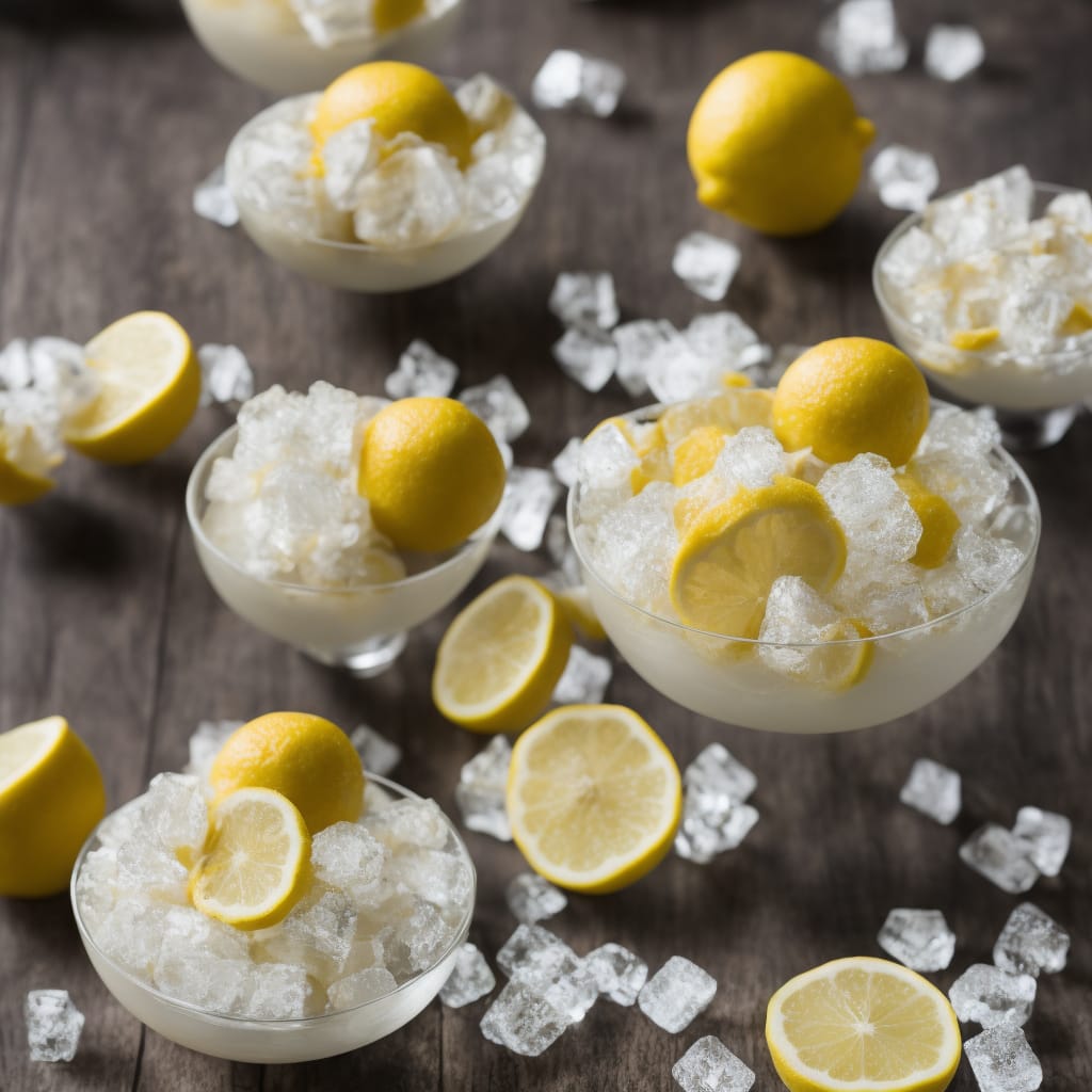 Sparkling Lemon & Amaretti Ice