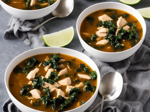 Spiced Black Bean & Chicken Soup with Kale