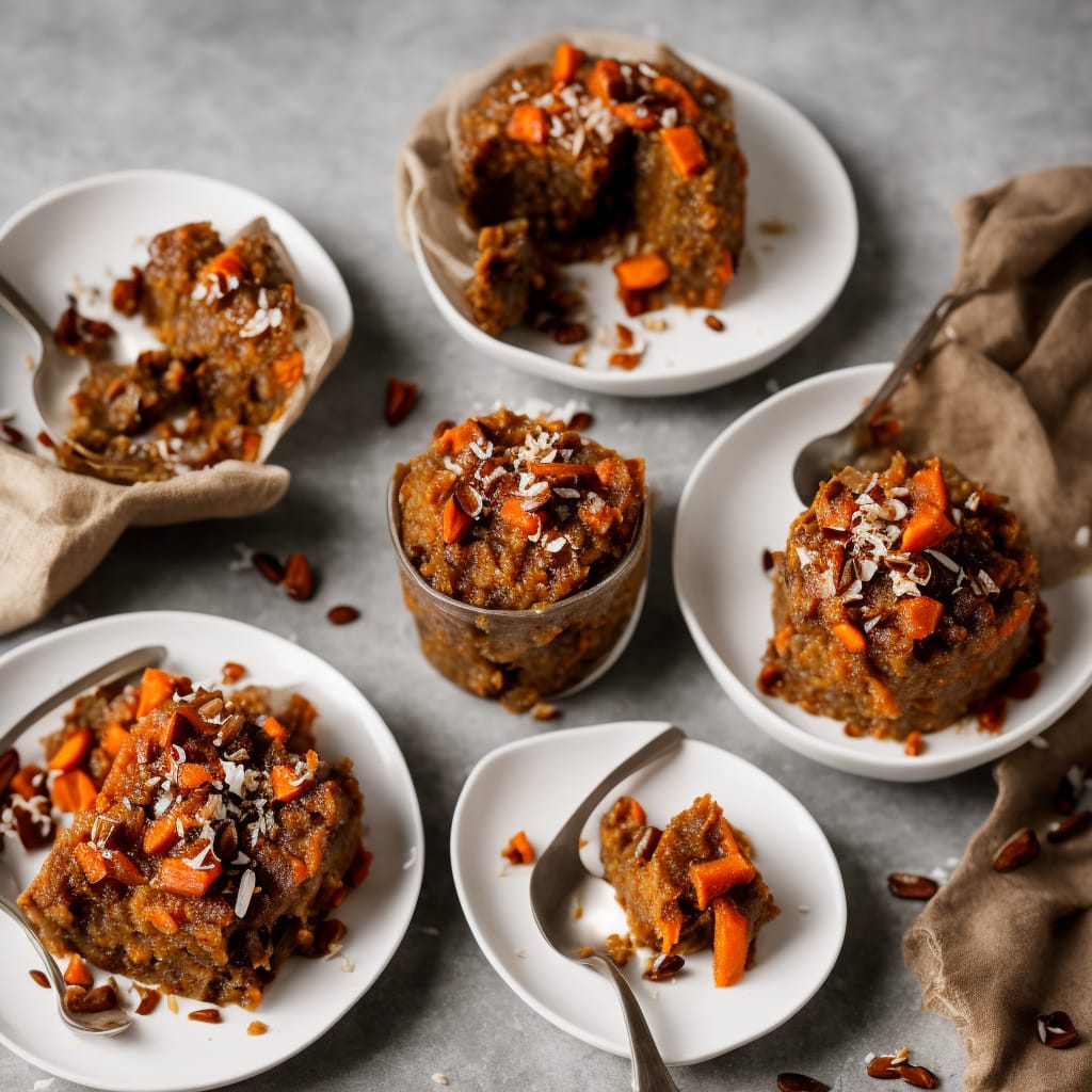 Spiced Carrot, Coconut & Date Pudding