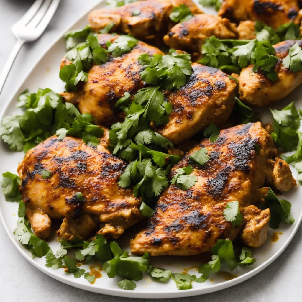 Spiced Coconut Chicken with Coriander & Lime