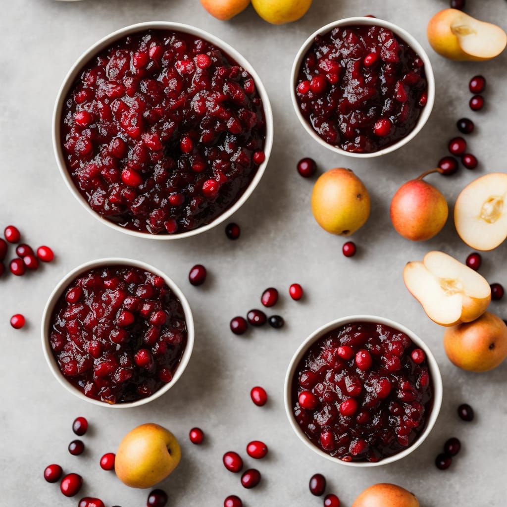 Spiced Cranberry & Pear Relish