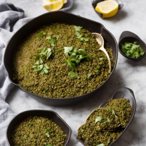 Spiced Green Lentil Ragoût
