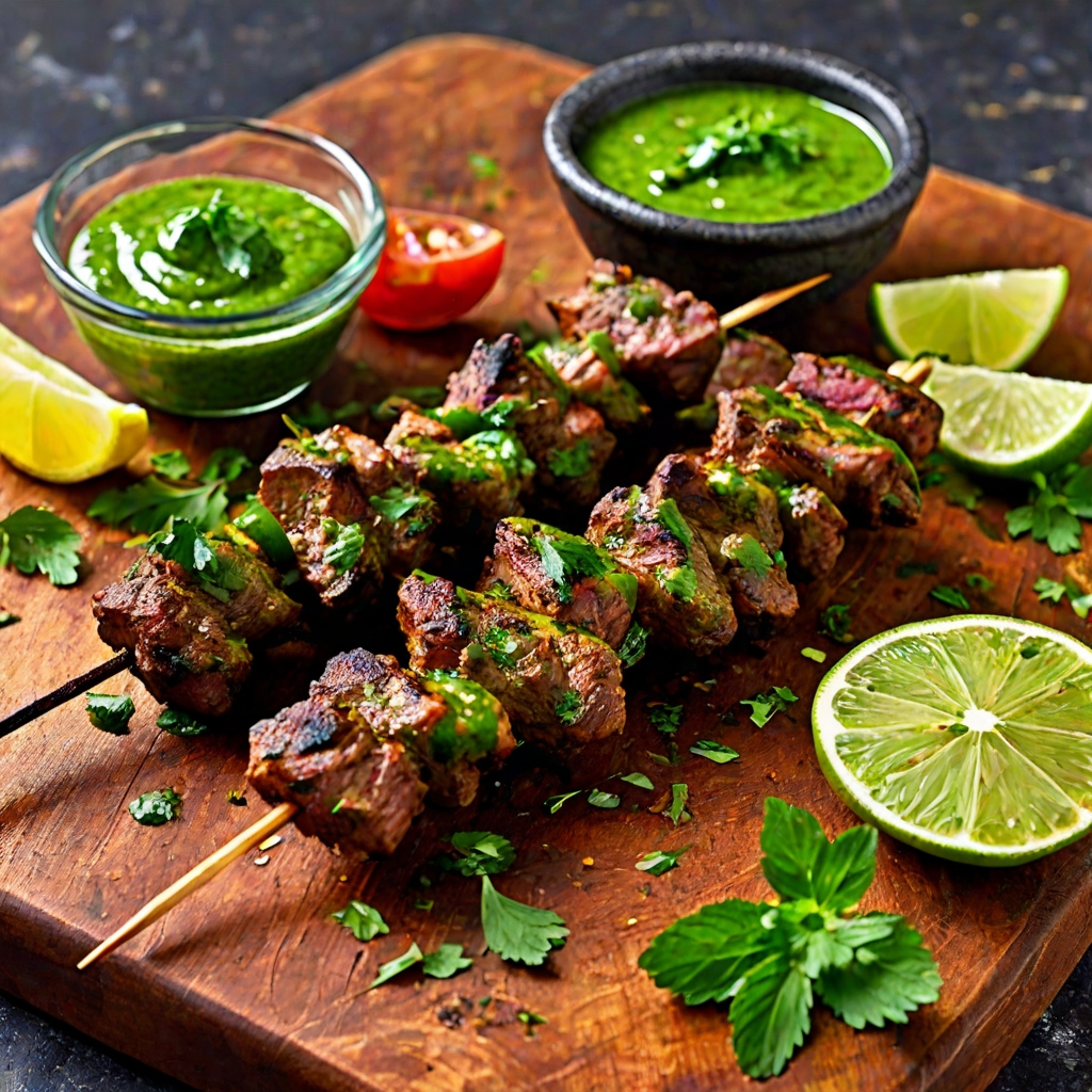 Spiced Grilled Lamb Skewers