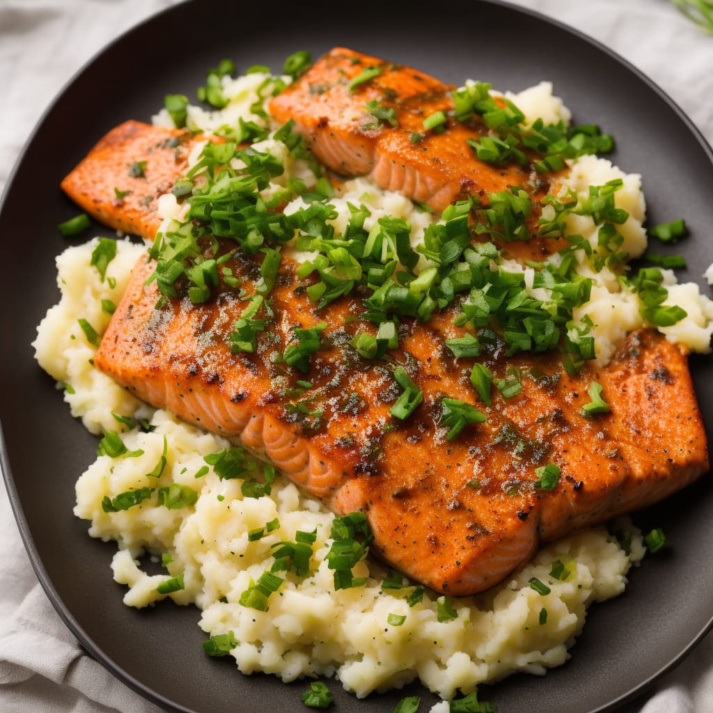 Spiced Salmon with Mash