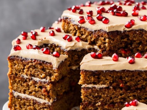 Spiced Walnut Cake with Pomegranate Molasses Frosting