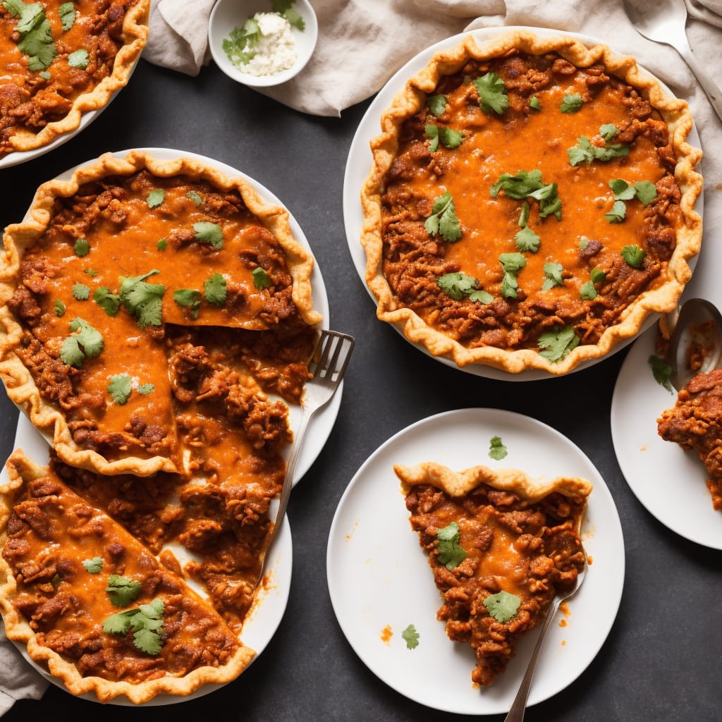 Spicy Beef and Bean Enchilada Pie