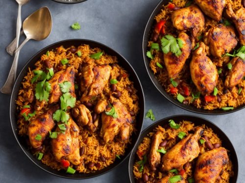 Spicy Chicken with Rice & Beans